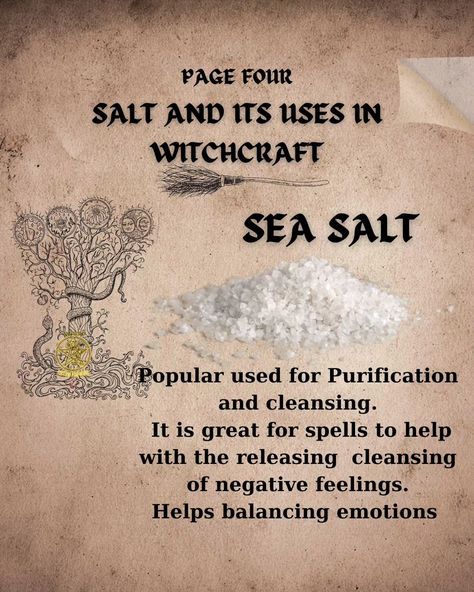 🧂✨ Salt: The Unsung Hero of Witchcraft! 🔮🕯️ Who knew that the same stuff you sprinkle on your chips could also ward off evil spirits? 😂 Here’s a salty guide to enhance your magickal practice: 🌊 **Sea Salt**: The OG of purification! Use it to absorb negative vibes and sprinkle it around your home for a protective barrier. It's like the bouncer of your sacred space! 🚫👻 🏔️ **Himalayan Pink Salt**: Not just for fancy salt lamps! Known for its healing mojo, it's perfect for health rituals and a... Salt Spells, Salt Magick, Health Rituals, Divination Witch, Paganism Spells, Witch Spirituality, Salt Lamps, Unsung Hero, Himalayan Pink Salt