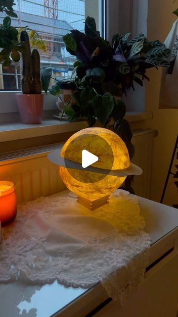 Derya🥐🥐 on Instagram: "DIY Saturn light🪐✨🧡" Saturn Light, Rainbow Light, Instagram Diy, February 19, Diy Lighting, Rainbow, On Instagram, Instagram