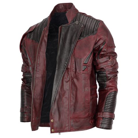 PRICES MAY VARY. leather Made in the USA or Imported Available in Premium Quality Sheep and Faux Leather. Wax on all over jacket giving it stylish and Premium look. Inner : Polyester lining. Quality Stitching through out can be used as a costume. 30 Days Return,Refunds and 100% Money back. Wear this product in rain with Caution as this can damaged the Jacket Waxed. This Jacket made with Premium quality Synthetic/Faux Leather. 30 Days returns and Refunds 100% Money back . Do not Wear this Produc Cowboy Clothes For Men, Red Leather Jacket Men, Maroon Leather Jacket, Maroon Jacket, Over Jacket, Maroon Leather, Cowboy Outfits, Leather Jacket Style, Beating Heart