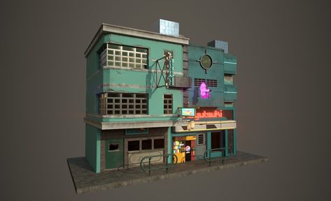 cyberpunk style building, himanshu sharma on ArtStation at https://www.artstation.com/artwork/141zWG Futuristic Bloxburg House, Minecraft Trailer Home, Cyberpunk Exterior, Minecraft Random, City Bloxburg, Minecraft Cyberpunk, Cyberpunk House, Cyberpunk Building, Vr Design