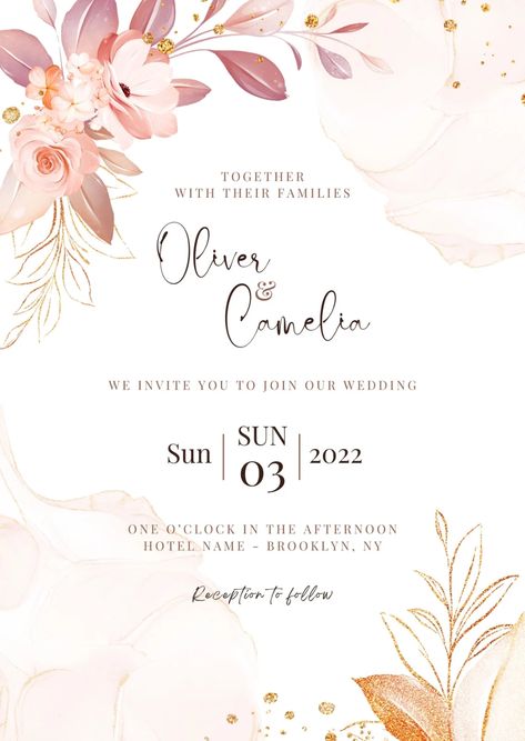 Engagement Invitation Cards, Engagement Invitation Template, Digital Invitations Wedding, Floral Wedding Invitation Card, Wedding Invitation Card Template, Wedding Invitation Card Design, Digital Wedding Invitations, Wedding Invitation Card, Engagement Invitations