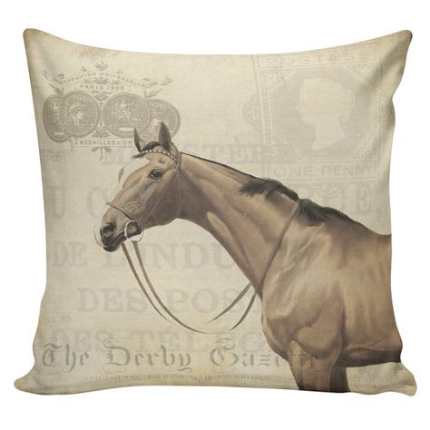 Pillow Making, Horse Pillow, Grain Sack Pillows, Easter Pillows, Antique Horse, Spring Pillows, French Laundry, Horse Ornaments, Equestrian Lifestyle