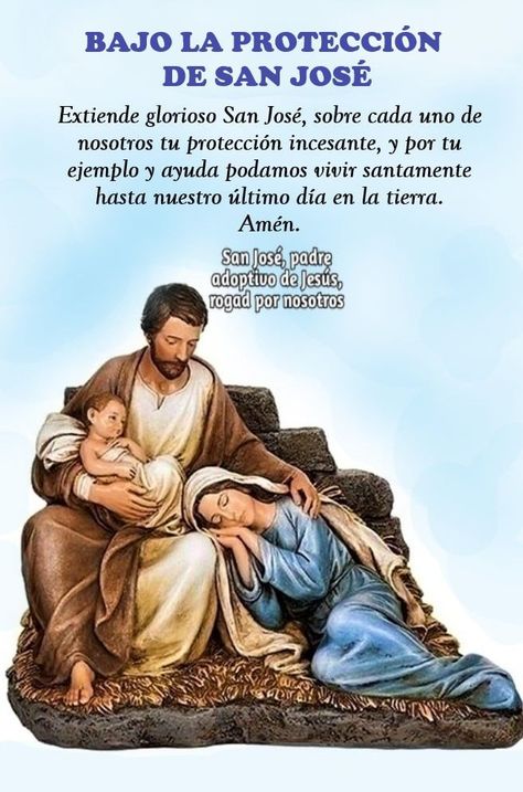 Saint Joseph Art, Catholic Prayers Daily, Mary Immaculate, Jesus Mary And Joseph, Jesus And Mary Pictures, Blessed Mother Mary, Catholic Quotes, Catholic Prayers, Papa Francisco