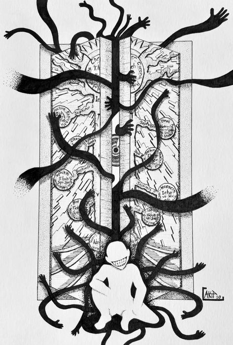 Gate of Truth - 9GAG Full Metal Alchemist Art, Truth Tattoo, Brotherhood Tattoo, Manga Tattoo, Full Metal Alchemist, Naruto Tattoo, White Drawing, 카드 디자인, Fullmetal Alchemist Brotherhood