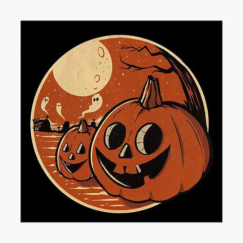 Funny Jack O Lanterns, Vintage Halloween Pumpkin, Lantern Illustration, Halloween Moon, Scene Art, Halloween Designs, Halloween Festival, Retro Halloween, Halloween Design