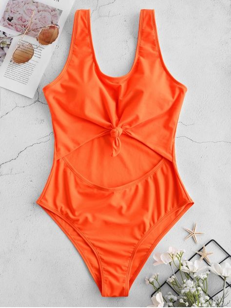 Monokini Outfit, Swimsuit Orange, Neon Swimsuit, Swimsuit Tankini, Backless Swimsuit, Orange Neon, Orange Swimsuit, Swimsuit With Shorts