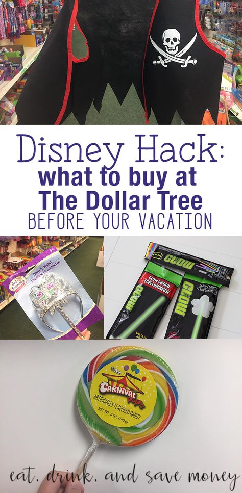 Disney Hack- What to buy at The Dollar Tree Before your vacation to Disney World. Spend Less at Disney World. What do buy before going to Disney World.   Disney Hack: What to Buy at The Dollar Tree Before Your Trip http://eatdrinkandsavemoney.com/2017/04/26/disney-hack-what-to-buy-at-the-dollar-tree-before-your-trip/ Disney Goodie Bags, Disney Gift Basket, Disney Trip Reveal, Disney World Gifts, Disney Road Trip, Vacation Prep, Disney Trip Surprise, Going To Disney World, Disney Cheap