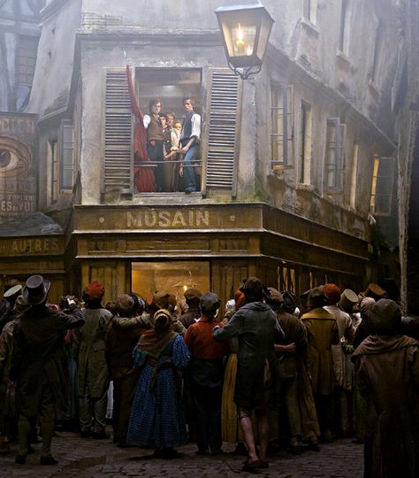 the cafe Musain! Les Mis Movie, Lights Camera Action, The Cafe, Victor Hugo, Les Miserables, Musical Movies, Kinds Of Music, West End, Music Tv