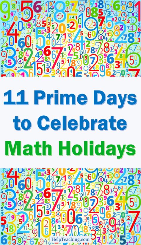 11 Prime Days to Celebrate Math Holidays - Using a math holiday as an angle to get students excited about math adds up to a whole lot of fun! We hope this list of math activities for April's Mathematics and Statistics Awareness Month will inspire and energize your math teaching throughout the year. #math #mathteacher #stem Medical Math, Mole Day, Creative Math, Teaching Mathematics, Math Education, Fun Math Games, Lifelong Learning, English Fun, 100th Day Of School