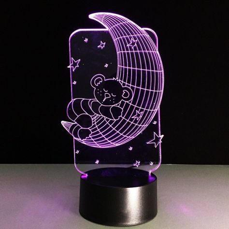 The vector file Laser Cut Teddy Bear On Moon Lamp 3D Night Light Illusion LED Lamp CDR File is a Coreldraw cdr ( .cdr ) file type, size is 102.43 KB, under 3d lamps vectors. Baby Room Lamps, Free Laser Cut Files, Light Illusion, 3d Led Lamp, Free Dxf Files, Lamp 3d, Star Night Light, 3d Illusion Lamp, Cdr File