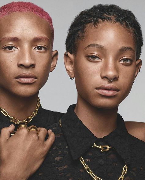 Willow Smith x Jaden smith Willow And Jaden Smith, Trey Smith, Craig Mcdean, Willow Smith, Jaden Smith, Jada Pinkett Smith, Swag Style, Black People, Black Is Beautiful