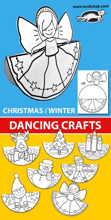 Christmas Art Ideas Kindergarten, Preschool Arts And Crafts Winter, Fun December Activities For Kids, Winter Christmas Crafts For Kids, Dancing Santa Craft, Snowman Craft For Kindergarten, Winter Bird Crafts For Kids, Christmas Crafts For Children To Make, Christmas Crafts Kindergarten Classroom