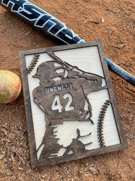 Personalized Baseball Sign 3D Baseball Sign Baseball Coach | Etsy | Etsy (US) Baseball Coach Gifts, Baseball Crafts, Baseball Room, Senior Night Gifts, Baseball Signs, Laser Cut Wood Crafts, Laser Engraved Ideas, Baseball Boys, Baseball Coach