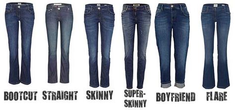 What is the difference between bootcut, straight, skinny, boyfriend, and flare-legged jeans? Here is a quick reference to the different styles of jeans. Fashion Infographic, Superenge Jeans, Wide Legged Jeans, Fashion Dictionary, Types Of Jeans, Clothing Tips, Fashion Vocabulary, Moda Jeans, Flare Leg Jeans