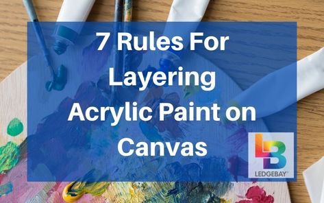 How To Paint Figures Acrylic, Layered Acrylic Painting, How To Layer Acrylic Paint, Layering Acrylic Paint Techniques, Texture Techniques, Winslow Homer Paintings, Learn Acrylic Painting, Abstract Techniques, Acrylic Painting Diy