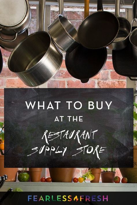 What to Buy at Restaurant Supply Stores Coffee Shop Supplies, Restaurant Kitchen Equipment, Kitchen Life Hacks, Restaurant Supply Store, At Restaurant, Toronto Restaurants, At The Restaurant, Cooking Advice, Kitchen Store