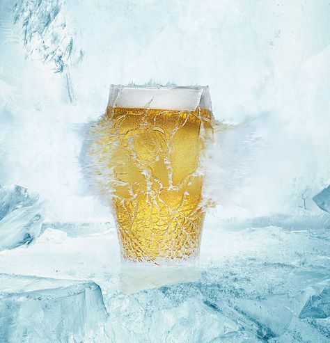 Heineken-Jonathan Knowles Ice Beer, Cosmetic Inspiration, Shampoo Packaging, Beer Photos, Beer Advertising, Splash Photography, Cold Ice, Beauty People, Architecture Collage