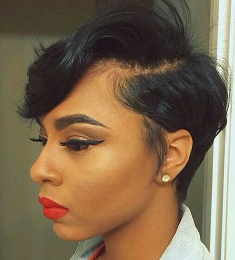 I miss my short hair sometimes. I love this Pixie Hairstyles For Black Women, Short Pixie Hairstyles, Black Hairstyle, Explore Dream Discover, Sassy Hair, Penteado Cabelo Curto, Black Hairstyles, Short Pixie Haircuts, Short Pixie Cut