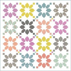 Row Quilt, Flower Quilts, Star Quilts, Charm Pack, Quilt Block Patterns, Pretty Patterns, Quilt Sizes, Quilt Kit, Moda Fabrics