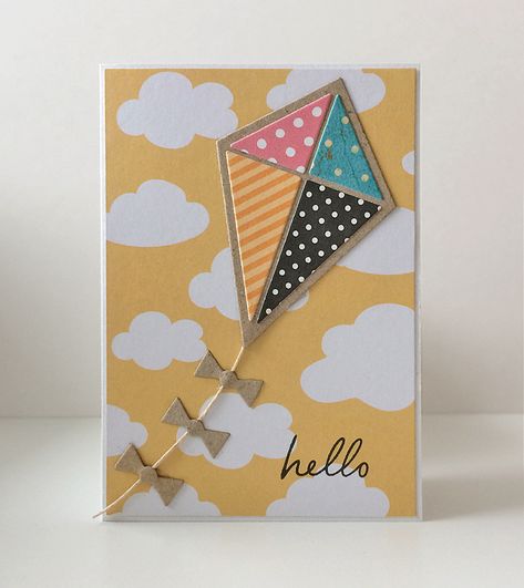 Kite Cards, Card Shapes, Fortune Cards, Fly A Kite, Friend Crafts, Trendy Watches, Main Squeeze, Mft Stamps, Valentine Cards