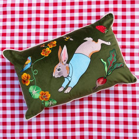 Our @peterrabbitmovie capsule collection has been featured as an editor must have in @condenasttraveller! Our cotton Peter Rabbit Pyjamas were described as a celebration of Spring, and you can find the full collection on our website now! 🐰🥕 Mr Mcgregor, Peter Rabbit And Friends, Rabbit Pillow, Whimsical Home, Bolster Cushions, Silk Cushions, Bolster Pillow, Luxury Sofa, Peter Rabbit