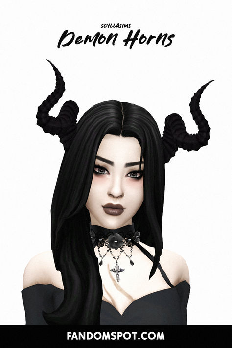 # 16 in our list of custom succubus/demon CC for The Sims 4. Find these curled horns in a variety of styles and colors, all in maxis-match. Sims 4 Cc Demon Skin, Sims 4 Demon Cc Patreon, Sims 4 Cc Maxis Match Occult, Sims 4 Scream Mask, Sims Horns Cc, Ts4 Horns Cc, Sims 4 Antlers Cc, Sims 4 Navel Piercing, Sims 4 Occult Skin