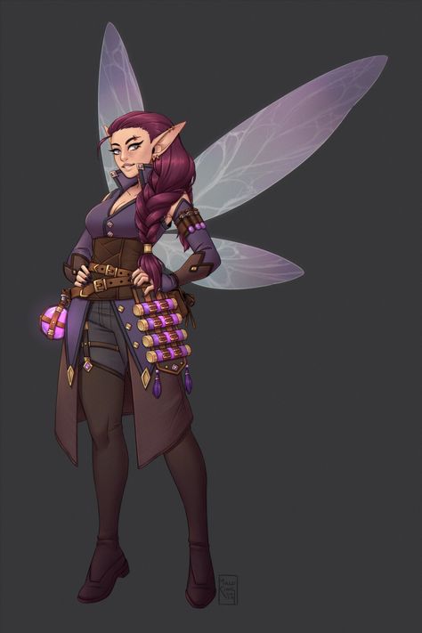 Female Fairy Character Design, Fairy Dnd Character Art, Archfey Dnd, Fey Character Design, Fey Dnd, Dnd World, Fairy Character Design, Dnd Fairy, Pathfinder Rpg Characters