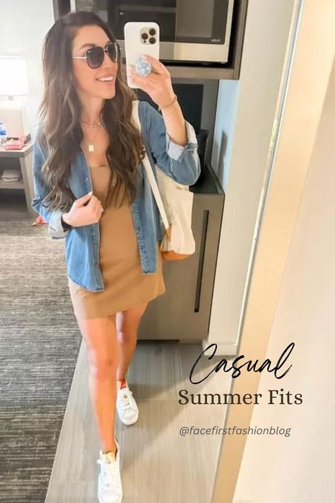 Spring jackets for women. The best casual summer dress. Date At The Park Outfit, Baseball Game Outfit Casual, Spring Baseball Game Outfit, Cute Baseball Game Outfit, Athletic Dress Outfit, Baseball Game Outfit Women, Casual Summer Fits, Spring Jackets For Women, Traveler Mini Dress