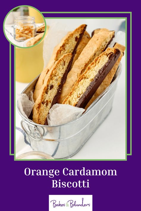 Orange Cardamom Biscotti Cardamom Biscotti Recipe, Cardamom Biscotti, Orange Cardamom, Candied Orange, Recipe Step By Step, Candied Orange Peel, Biscotti Cookies, Biscotti Recipe, Twice Baked