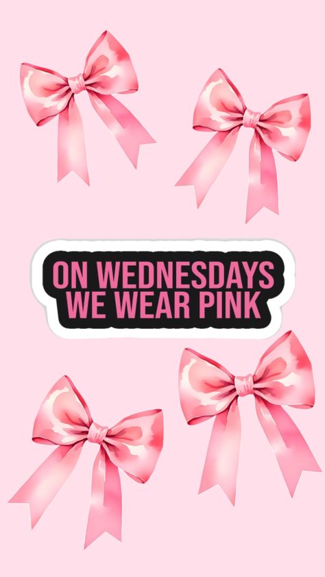 #onwednesdayswewearpink #meangirls #pink #iconic On Wednesday We Wear Pink Aesthetic, On Wednesday We Wear Pink, Mean Girls, Wear Pink, On Wednesday, Soft Girl, We Wear, Pink Aesthetic, Arts And Crafts