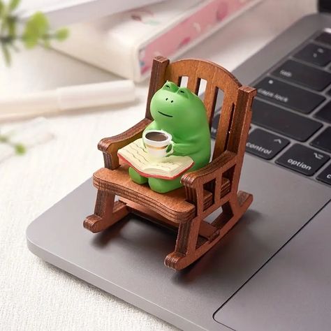 1 Set Resin Hand Painted Frog Wooden Chair Rocking Chair Decoration Car Swing Desktop Gift Goods Small Ornament Decor Art Carving Work Statue Decor Sculpture Art Wood Carving Miniature Wooden Table Cute Ornaments Home Living Room Coffee Shop Decor | Quick & Secure Online Checkout | Temu Frog Ornaments, Frog Statues, Frog Crafts, Living Room Ornaments, Frog Figurines, Coffee Shop Decor, Animal Statues, Chair Decorations, Cute Frogs