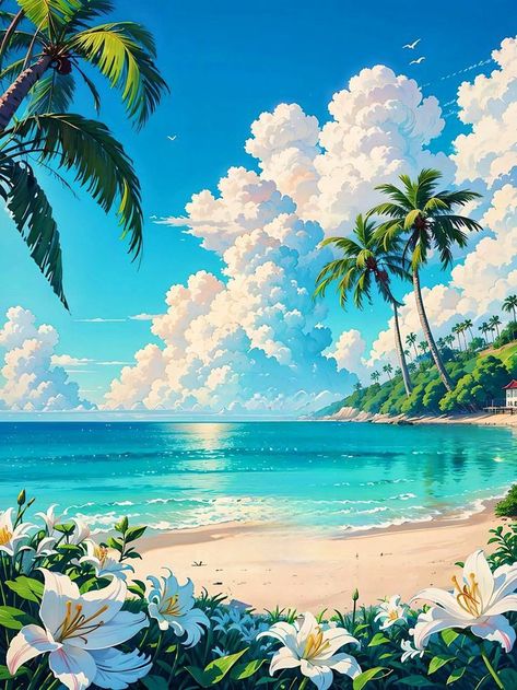 Soyut Sanat Tabloları, Beautiful Art Pictures, Landscape Art Painting, 수채화 그림, Beautiful Landscape Wallpaper, Fantasy Art Landscapes, Beautiful Nature Wallpaper, 판타지 아트, Beautiful Scenery Nature