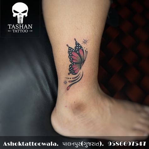 TashanTattoo
AshokTattooWala
S.20. Tirupati plaza
Opp. New bus stand
Near gd modi collage
Palanpur (gujrat)
9586697547
9687533310 Butterfly Tattoo For Leg, Butterfly Tattoos For Women Leg, Leg Butterfly Tattoo, Butterfly Tattoo On Ankle, Butterfly Tattoo Leg, Butterfly Legs, Butterfly Tattoo Design, Tattoo On Leg, Flying Tattoo