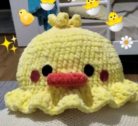 Duck Crochet Hat, Duck Hat Crochet, Crochet Duck Hat, Duck Bucket Hat, Crochet Hand Bag, Duck Hat, Duck Crochet, Cute Bucket Hat, Crochet Character Hats