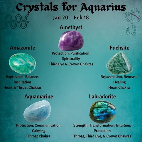 Gaia Empath Aquarius, Crystals For Aquarius Zodiac, Aquarius Crystals Stones, Crystal For Aquarius, Best Crystals For Aquarius, Aquarius Stones And Crystals, Aquarius Birth Stone, Stones For Aquarius, Aquarius Magic