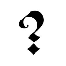 Calligraphy Question Mark, Question Mark Typography, Question Mark Drawing, Question Mark Aesthetic, Question Mark Art, Question Mark Tattoo, Question Mark Face, Question Mark Design, Old Fonts