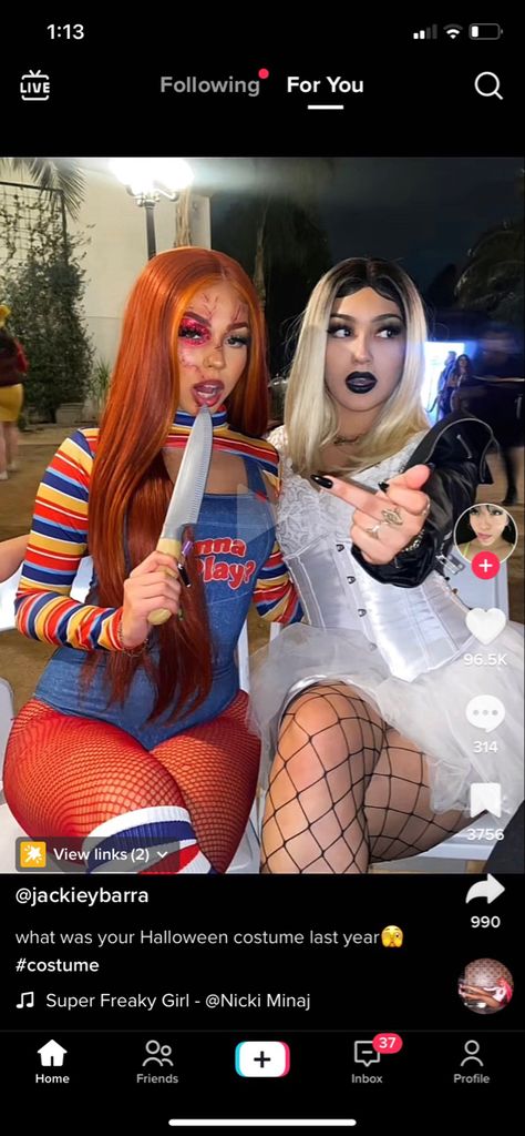 Chucky Halloween Costume, Halloween Rave Outfits, Halloween Costumes Women Scary, Chucky Halloween, Halloween Rave, Classy Halloween Costumes, Trio Halloween Costumes, Hot Halloween Outfits, Clever Halloween Costumes