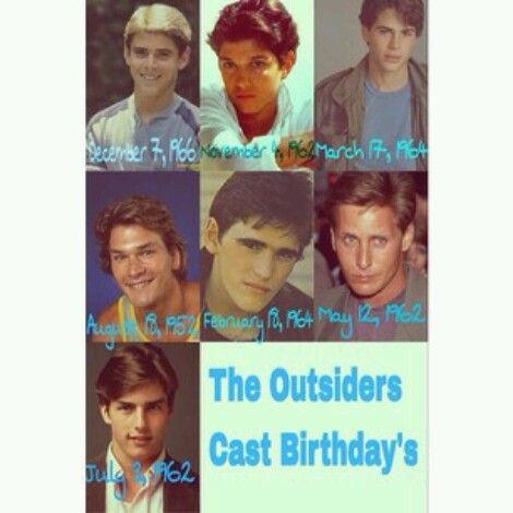 Birthdays The Outsiders Birthdays, Outsiders Darry, The Outsiders Darry, Greasers And Socs, Outsiders Quotes, Outsiders Imagines, Outsiders Cast, Outsiders Greasers, The Outsiders Imagines