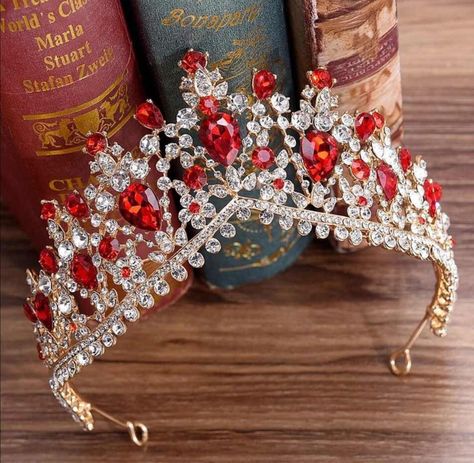 Quince Crowns, Princess Crowns, Red Quince, Hair Accessories Tiara, Jewelry Bride, Wedding Hair Headband, Bride Crown, Crystal Bridal Tiaras, Bride Tiara