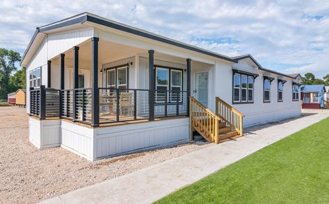 Oak Creek Homes, Ft Worth, Wrap Around Porch, Wood Ceilings, Manufactured Home, Ceiling Beams, Modular Homes, Gold Medal, The Gold