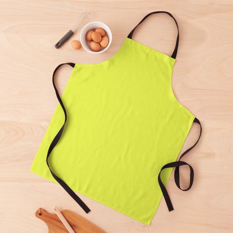 Get my art printed on awesome products. Support me at Redbubble #RBandME: https://www.redbubble.com/i/apron/Lemon-Yellow-Solid-Yellow-by-Gsallicat/53855838.6ZXWR?asc=u Yellow Apron, Green Apron, Yellow Ombre, Green Socks, Cute Aprons, Custom Aprons, Solid Color Backgrounds, Pistachio Green, Apron Designs