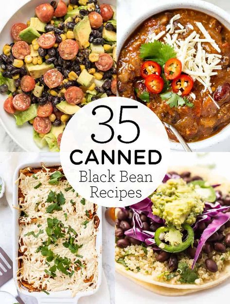 Canned Black Bean Recipes, Black Bean Recipes Easy, Beans Recipe Healthy, Slow Cooker Vegetarian Chili, Black Bean Salad Recipe, Slow Cooker Black Beans, Black Bean Soup Recipe, Black Bean Recipes, Simply Quinoa