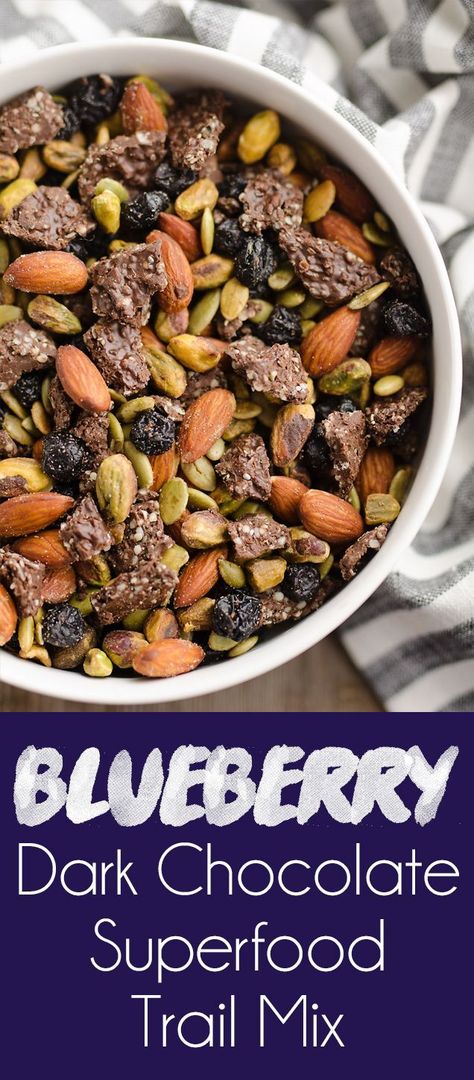 Beach Eats, Healthy Snack Recipe, Healthy Trail Mix, Healthy Design, Trail Mix Recipes, Blueberry Chocolate, Healthy Nuts, Healthy Mix, Breakfast Healthy