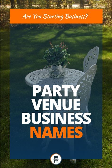 Venue business could be an ideal business to start for youngster.#BusinessNames #SmallBusinessNames #CatchynamesIdeas #NamesIdeas #PartyVenueNames Wedding Venue Names Ideas, Venue Names Ideas, Event Company Names Ideas, Wedding Venue Names, Event Name Ideas, Catchy Taglines, Creative Company Names, Company Names Ideas, Event Rental Business