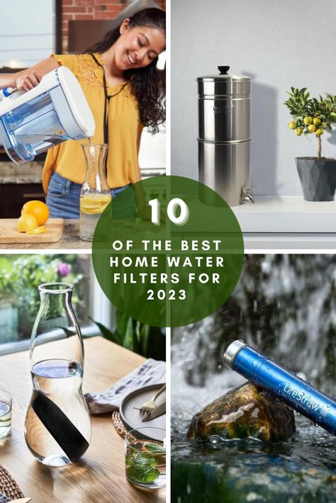 Water is life! So make sure yours is as clean as can be by using one of the best water filters for 2023 Water Filtration System Diy, Home Water Filtration, Portable Water Filter, Best Water Filter, Water Filter Pitcher, Making Water, Filtered Water Bottle, Healthier Choices, Healthy Water