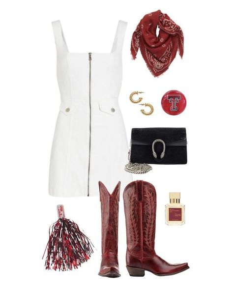 Lauren💌 on Instagram: "Gameday fit🏈" Fsu Gameday Outfit, Rodeo Ideas, Game Outfit Ideas, College Football Game Outfit, Rush Week Outfits, College Tailgate Outfit, Girl Boss Outfit, Football Tailgate Outfit, Tech Outfit