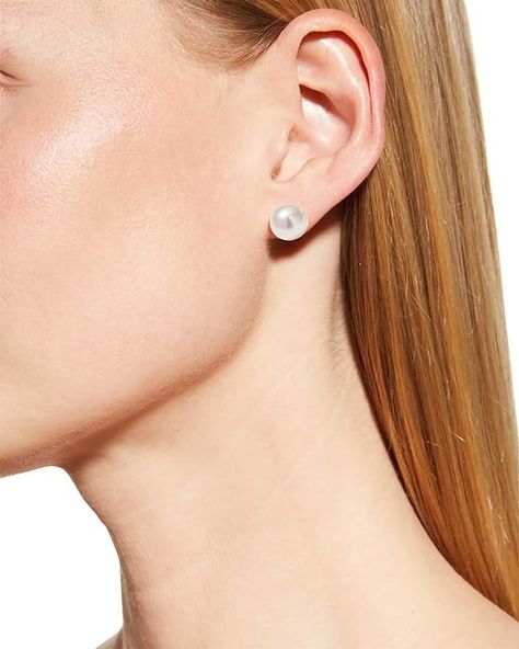 Amazon.com: White Pearl Clip on Earrings for Women 12MM Simple Pearl Clip Stud Earrings Faux Earrings : Clothing, Shoes & Jewelry Simple Pearl, White Pearl Earring, Pearl White, Fashion Earrings, Clip On Earrings, Women's Earrings, Fashion Branding, Shoe Jewelry, Pearl Earrings