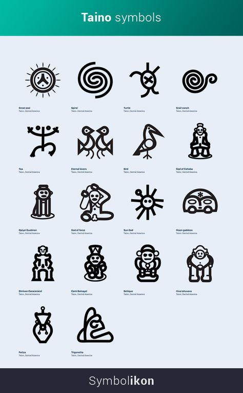 Tiano Indian Tattoos, Puerto Rican Taino Symbols, Taino Inspired Tattoos, Arawak Symbols, Taino Symbols Meaning, Taino Patterns, Taino Symbols Tattoo, Tainos Tattoos Puerto Rico, Tiano Tattoo