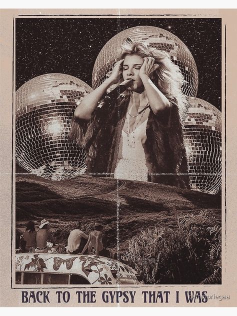 Stevie Nicks Poster, Stevie Nicks Fleetwood Mac, Man Cave Wall Art, 70s Aesthetic, Man Cave Wall, Western Aesthetic, White Witch, Disco Balls, I'm With The Band