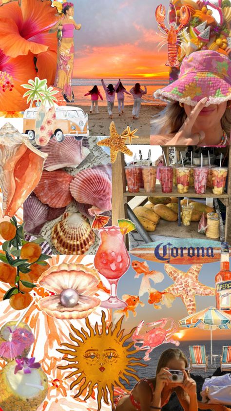 pinterest collage, collage, phone wallpaper, background, beach inspo, sunset, orange aesthetic, pastel, beach day, summer vacation Sunset Orange Aesthetic, Collage Phone Wallpaper, Sunset Collage, Summer Wallpaper Phone, Pinterest Collage, Beach Collage, Background Beach, Collage Collage, Pastel Beach